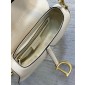 Christian Dior Saddle Bag with Strap-Latte