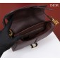 Christian Dior Saddle Bag with Strap-Plum