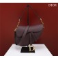 Christian Dior Saddle Bag with Strap-Plum