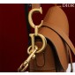 Christian Dior Saddle Bag with Strap-Brown 