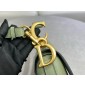 Christian Dior Saddle Bag with Strap-Green