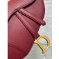 Christian Dior Saddle Bag with Strap-Cherry Red 