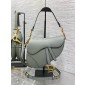 Christian Dior Saddle Bag with Strap-Stone grey