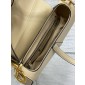 Christian Dior Saddle Bag with Strap-Sand