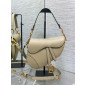 Christian Dior Saddle Bag with Strap-Sand