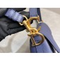 Christian Dior Saddle Bag with Strap-Deep Ocean Blue 