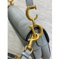 Christian Dior Saddle Bag with Strap-Blue Brume