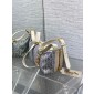 Small D-Journey Bag in Blue Dior Oblique Chambray with Raffia Effect