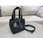 Small Dior Toujours Vertical Tote Bag-Deep Ocean Blue