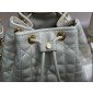 Small Dior Caro Bucket Bag-White