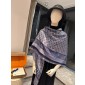 LV Lock and Go denim Shawl 