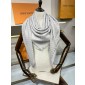 LV Denim Monogram Shawl 