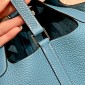 Borsa Hermes Picotin Lock 18/22-Blue Jean