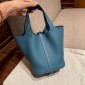 Borsa Hermes Picotin Lock 18/22-Blue Jean