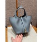 Borsa Hermes Picotin Lock 18/22-Blue Lin
