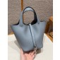 Borsa Hermes Picotin Lock 18/22-Blue Lin