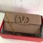 Valentino Portafoglio Con Catena Vlogo in Pelle  