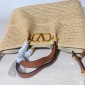 Valentino Medium Straw Summer Tote