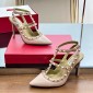 Valentino Rockstud ankle strap pump 10cm, Size 35-41