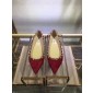 valentino rockstud leather shoes- red