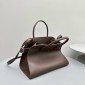 The Row Soft Margaux 12 Bag in leather
