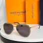 Z2625U  LV Super Vision Metal Pilot Sunglasses